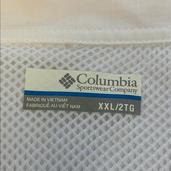 Columbia PFG Tamiami Shirt Short Sleeve White Outdoor Golf Fishing Gorpcore XXL - Picture 7 of 7